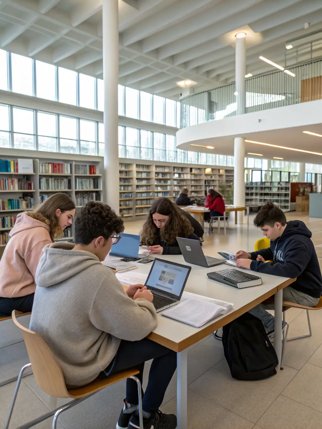 A photo of teenagers participating in a creative writing workshop at L'ARBRE AUX PAPILLONS, with notebooks and pens in hand.